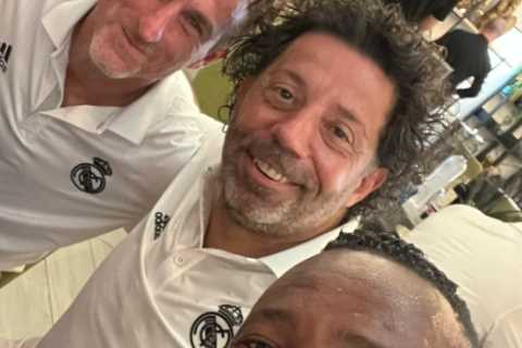 Two former Premier League stars look unrecognisable as they star for Real Madrid in legends match