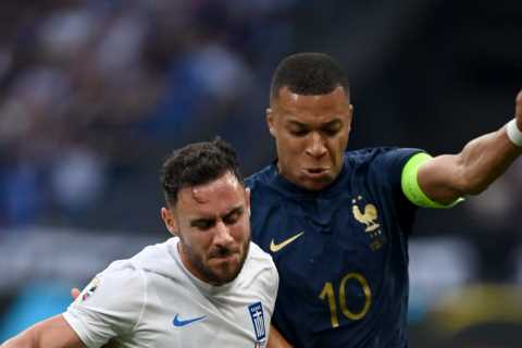 Fans amazed as forgotten Premier League star ‘bullies’ Mbappe as they ask ‘since when did he play for Greece?’