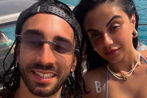 Chelsea star Marc Cucurella’s glamorous partner Claudia stuns in bikini as they enjoy Ibiza holiday