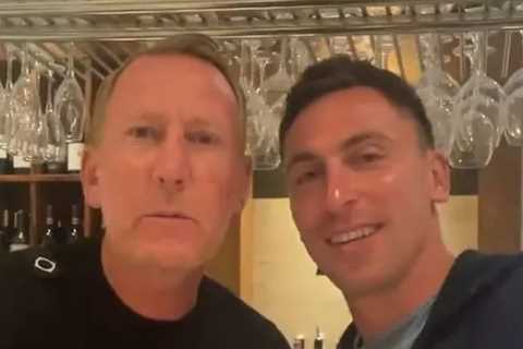 Fans in stitches as Arsenal icon Parlour and Scott Brown neck Peroni and Limoncello cocktails then forget what day it is