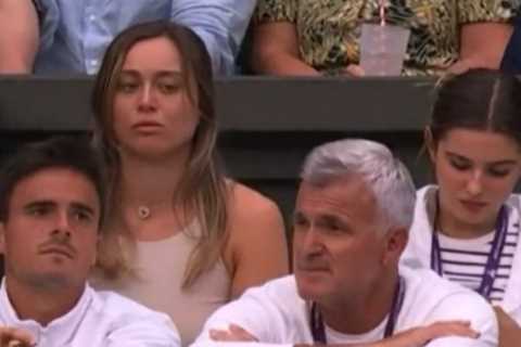 Watch Paula Badosa ‘give boyfriend Tsitsipas’ dad the side eye’ at Wimbledon with fans sure ‘there’s a war between them’