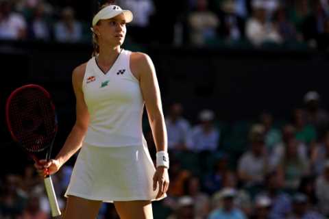 Wimbledon horror injury STOPS match as Alize Cornet is left in tears after knee ‘bent the wrong way’