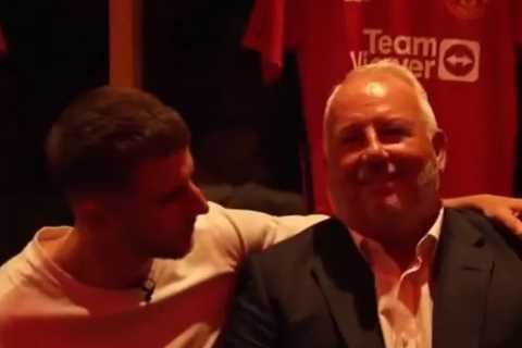 Chelsea fans furious at ‘snake’ Mason Mount after dad heard saying he’s ‘home’ as he’s welcomed to Man Utd dressing room