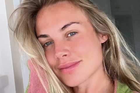 Premier League’s hottest Wag risks Instagram ban as she posts busty cleavage snap in nothing but a dressing gown