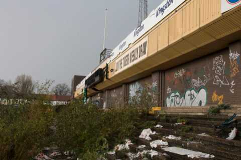 Abandoned former Premier League club’s stadium which took 17 years to build now housing estate after being left to rot