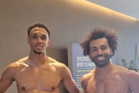 Alexander-Arnold and Salah show off shredded bodies as stunned fans say ‘the Premier League is NOT READY for these two’
