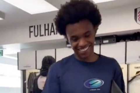 Willian’s emotional Fulham transfer return spoiled by ‘cracking’ wardrobe malfunction in dressing room