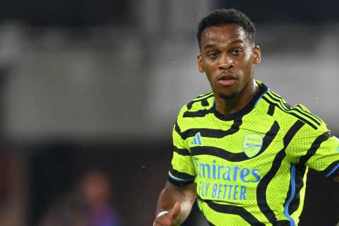 Arsenal fans say ‘make Jurrien Timber our main starter’ after he shines in unexpected role on debut