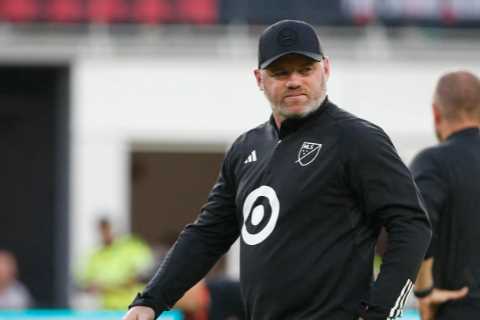Wayne Rooney fumes after his staff are kicked out of their seats against Arsenal as he slams MLS chiefs