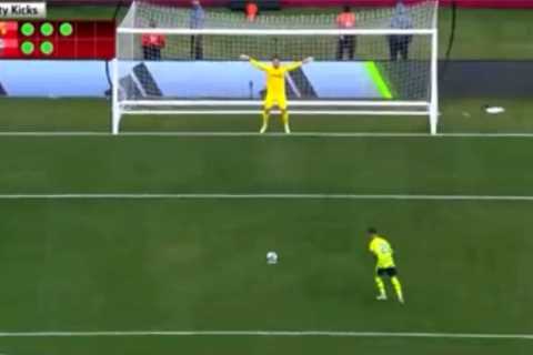Arsenal ace Fabio Vieira ‘sends penalty to Philadelphia’ as fans are left in disbelief at his excuse after Man Utd loss