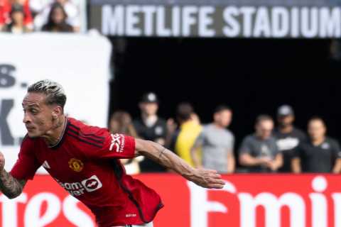 Man Utd fans fume ‘delete this’ after Twitter admin posts clip of £86m star Antony’s embarrassing miss vs Arsenal