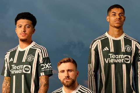 Fans convinced ‘Adidas are sending a cry for help’ with new Man Utd away kit release after Arsenal ‘monstrosity’