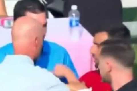 Bruno Fernandes forced to pull Erik ten Hag away from fourth official as new Man Utd captain shows who’s boss vs Arsenal