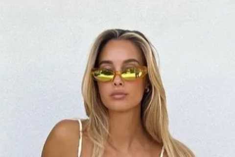 Ex-Premier League Wag and world’s ‘most beautiful woman’ goes braless in see-through dress to display stunning figure