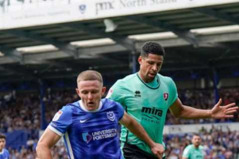 Portsmouth clash bizarrely SUSPENDED as ref walks down tunnel with the ball before FAN ‘takes over as linesman’