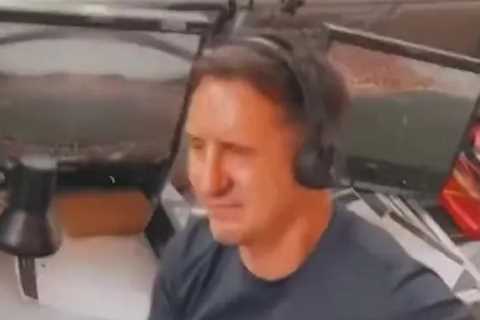 Man Utd legend Gary Neville caught on camera crying during Arsenal match – but it wasn't what it seemed