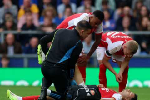 Arsenal's Martinelli suffers injury blow and has goal ruled out against Everton