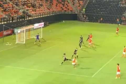 ‘World’s richest footballer’ scores stunning goal for new club