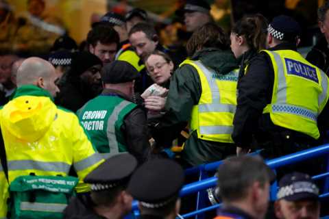 Leeds Fan Treated by Medics After Fall During FA Cup Clash with Chelsea