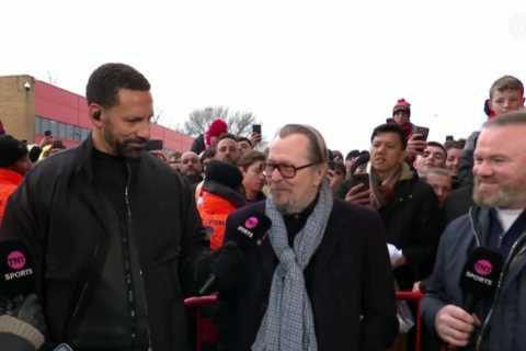 Gary Oldman Makes Surprise Appearance at Old Trafford