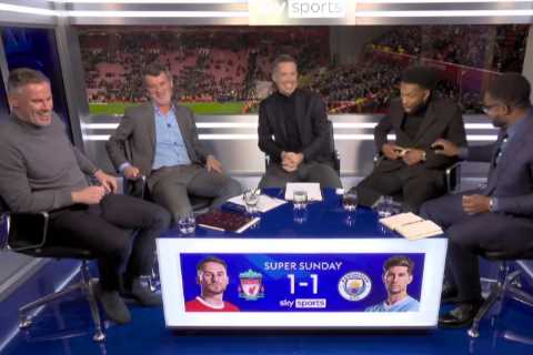 Roy Keane Can't Stop Smiling at Daniel Sturridge's Perfect Gag Live on Sky Sports After Liverpool Draw with Man City