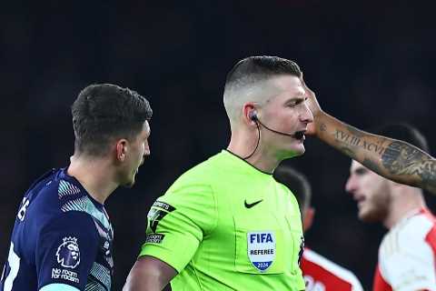 Brentford Players Confront Referee After Arsenal Match Winner Avoids Red Card