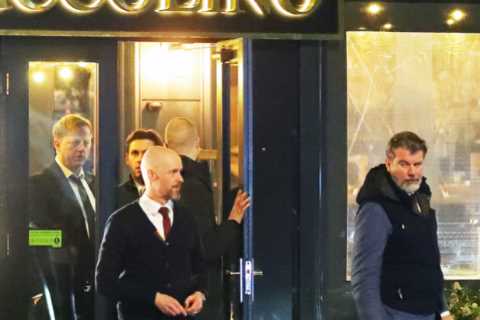 Erik ten Hag Celebrates Man Utd's Epic FA Cup Win at Italian Restaurant