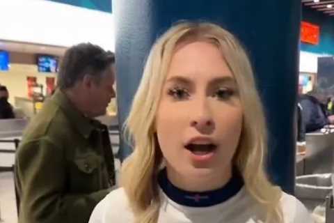 Astrid Wett Goes Braless at England's Match Against Belgium