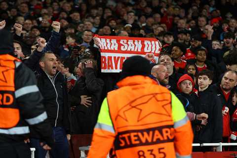Arsenal Investigating and Ready to Hand Out Bans to Own Fans After Ejecting SEVEN Bayern Supporters in Euro Clash