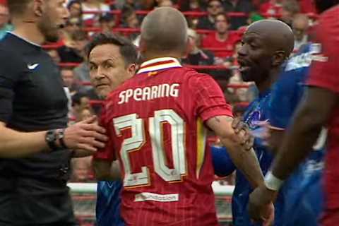 Intensity Sparks as Legends Collide in Charity Showdown at Anfield