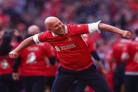 Liverpool fans left gobsmacked after discovering Arne Slot's ACTUAL name while celebrating Premier League glory